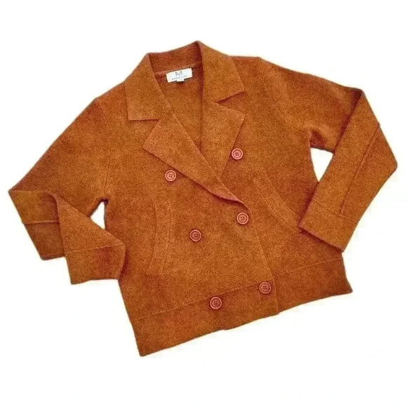 MAGASCHONI Jacket, Rust Orange, Women's S/P NWOT - Picture 1 of 9